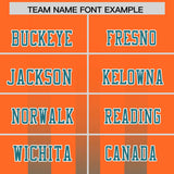 Custom Orange Aqua Vertical Fine Stripe Gradient Fashion Personalized Team Football Jersey