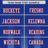 Custom Royal Powder Blue Vertical Fine Stripe Gradient Fashion Personalized Team Football Jersey