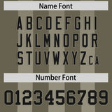 Custom Olive Camel Vertical Fine Stripe Gradient Fashion Personalized Team Football Jersey