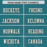 Custom Aqua Gray Vertical Fine Stripe Gradient Fashion Personalized Team Football Jersey