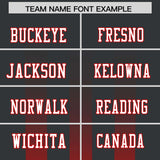 Custom Black Red Vertical Fine Stripe Gradient Fashion Personalized Team Football Jersey
