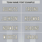 Custom Grey Gray Vertical Fine Stripe Gradient Fashion Personalized Team Football Jersey