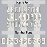 Custom Grey Gray Vertical Fine Stripe Gradient Fashion Personalized Team Football Jersey