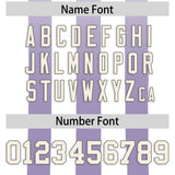 Custom White Purple Vertical Fine Stripe Gradient Fashion Personalized Team Football Jersey