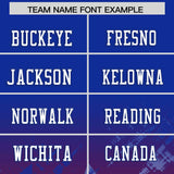 Custom Royal Red Personalized Star Gradient Authentic Football Jersey