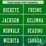 Custom Kelly Green Royal Personalized Star Gradient Authentic Football Jersey