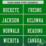 Custom Kelly Green Purple Personalized Star Gradient Authentic Football Jersey