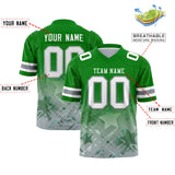 Custom Kelly Green Kelly Green Personalized Star Gradient Authentic Football Jersey