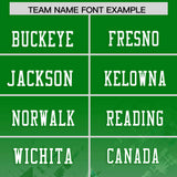 Custom Kelly Green Kelly Green Personalized Star Gradient Authentic Football Jersey