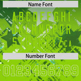 Custom Green Neon Green Personalized Star Gradient Authentic Football Jersey