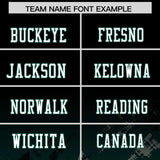 Custom Black Midnight Green Personalized Star Gradient Authentic Football Jersey