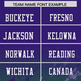 Custom Purple Kelly Green Personalized Star Gradient Authentic Football Jersey
