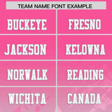 Custom Pink Pink Personalized Star Gradient Authentic Football Jersey