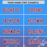 Custom Light Blue Cardinal Personalized Star Gradient Authentic Football Jersey