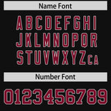 Custom Black Cardinal and White Side Stripe Pattern Authentic Football Jersey