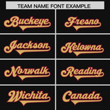 Custom Black Cardinal and Old Gold Side Stripe Pattern Authentic Football Jersey