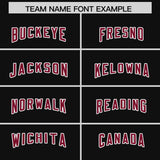 Custom Black Cardinal and White Side Stripe Pattern Authentic Football Jersey