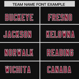 Custom Black Cardinal and White Side Stripe Pattern Authentic Football Jersey