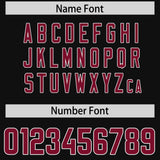 Custom Black Cardinal and White Side Stripe Pattern Authentic Football Jersey