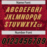 Custom Crimson Personalized Snakeskin Graffiti Pattern Authentic Football Jersey