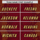 Custom Crimson Personalized Snakeskin Graffiti Pattern Authentic Football Jersey