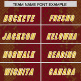 Custom Crimson Personalized Snakeskin Graffiti Pattern Authentic Football Jersey