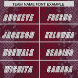 Custom Crimson Personalized Snakeskin Graffiti Pattern Authentic Football Jersey