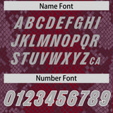 Custom Crimson Personalized Snakeskin Graffiti Pattern Authentic Football Jersey
