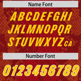 Custom Red Personalized Snakeskin Graffiti Pattern Authentic Football Jersey