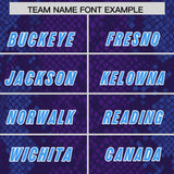Custom Purple Personalized Snakeskin Graffiti Pattern Authentic Football Jersey