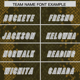 Custom Olive Personalized Snakeskin Graffiti Pattern Authentic Football Jersey