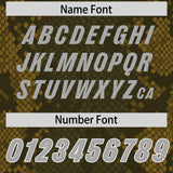 Custom Olive Personalized Snakeskin Graffiti Pattern Authentic Football Jersey