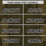 Custom Olive Personalized Snakeskin Graffiti Pattern Authentic Football Jersey