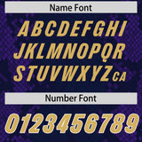 Custom Navy Personalized Snakeskin Graffiti Pattern Authentic Football Jersey