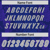 Custom Royal Personalized Snakeskin Graffiti Pattern Authentic Football Jersey