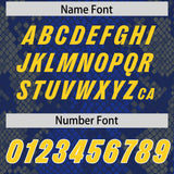 Custom Royal Personalized Snakeskin Graffiti Pattern Authentic Football Jersey