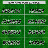 Custom Kelly Green Personalized Snakeskin Graffiti Pattern Authentic Football Jersey