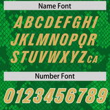Custom Kelly Green Personalized Snakeskin Graffiti Pattern Authentic Football Jersey