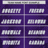 Custom Purple Personalized Snakeskin Graffiti Pattern Authentic Football Jersey