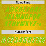 Custom Gold Personalized Snakeskin Graffiti Pattern Authentic Football Jersey
