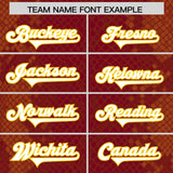 Custom Crimson Personalized Snakeskin Graffiti Pattern Authentic Football Jersey