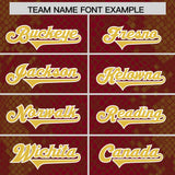 Custom Crimson Personalized Snakeskin Graffiti Pattern Authentic Football Jersey
