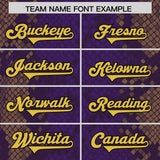 Custom Purple Personalized Snakeskin Graffiti Pattern Authentic Football Jersey