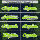 Custom Navy Personalized Snakeskin Graffiti Pattern Authentic Football Jersey