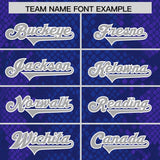 Custom Royal Personalized Snakeskin Graffiti Pattern Authentic Football Jersey