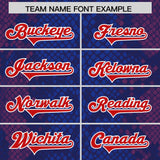 Custom Royal Personalized Snakeskin Graffiti Pattern Authentic Football Jersey