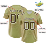 Custom Champagne Personalized Snakeskin Graffiti Pattern Authentic Football Jersey