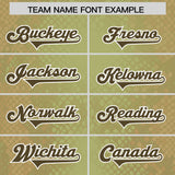 Custom Champagne Personalized Snakeskin Graffiti Pattern Authentic Football Jersey
