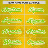 Custom Gold Personalized Snakeskin Graffiti Pattern Authentic Football Jersey