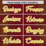 Custom Crimson Personalized Snakeskin Graffiti Pattern Authentic Football Jersey